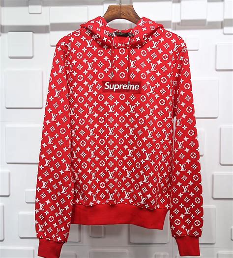 supreme v louis vuitton hoodie|supreme shirt Louis Vuitton price.